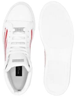 PHILIPP PLEIN Mid Top Sneakers Star Studs America><noscript><img data-lazyloaded=