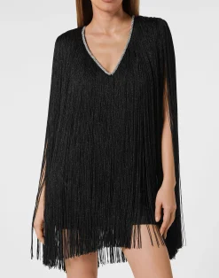 PHILIPP PLEIN Mini Dress Fringe>Donna Abiti E Gonne