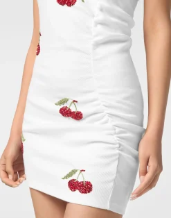 PHILIPP PLEIN Mini Dress Rib Cherries><noscript><img data-lazyloaded=