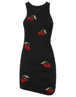 PHILIPP PLEIN Mini Dress Rib Cherries>Donna Abiti E Gonne