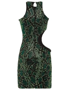 PHILIPP PLEIN Mini Dress Strass Snake>Donna Abiti E Gonne