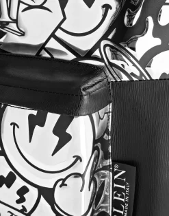 PHILIPP PLEIN Mirror Leather Backpack Smile><noscript><img data-lazyloaded=