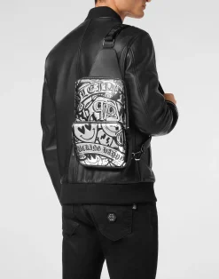 PHILIPP PLEIN Mirror Leather Cross Body Smile><noscript><img data-lazyloaded=