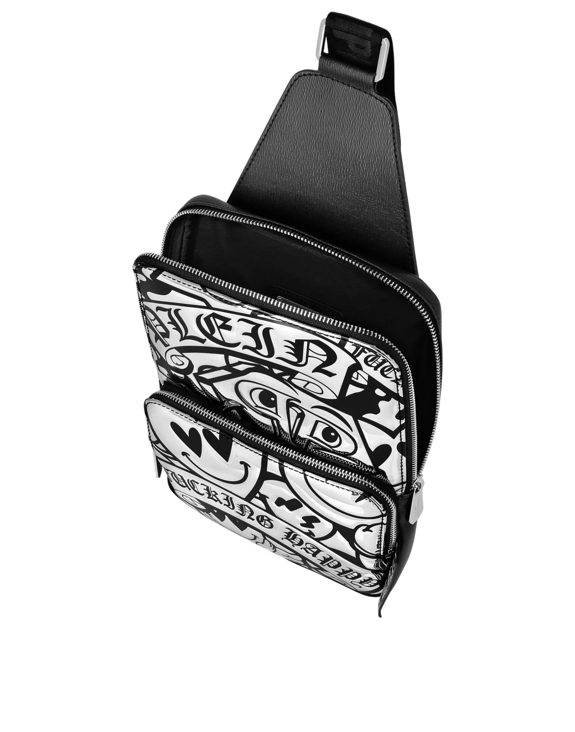 PHILIPP PLEIN Mirror Leather Cross Body Smile>Uomo Borse A Tracolla