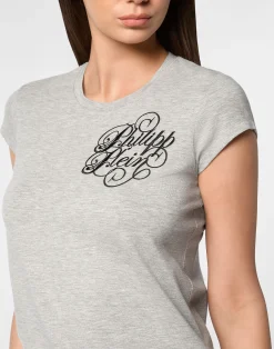 PHILIPP PLEIN Modal Sexy Pure Fit T-Shirt Signature><noscript><img data-lazyloaded=