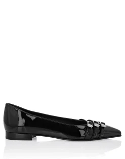 PHILIPP PLEIN Multi-Strap Ballerina Flats Skull>Donna Ballerine