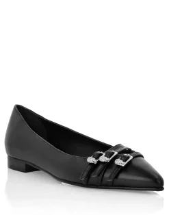 PHILIPP PLEIN Multi-Strap Ballerina Flats Skull>Donna Ballerine