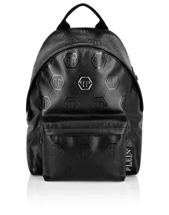 PHILIPP PLEIN Nappa Backpack Embossed Monogram>Uomo Zaini
