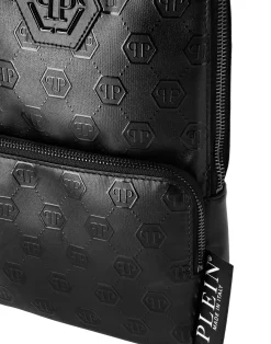 PHILIPP PLEIN Nappa Cross Body Bag Embossed Monogram><noscript><img data-lazyloaded=