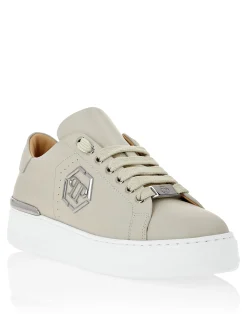PHILIPP PLEIN Nappa Leather Lo-Top Sneakers Hexagon>Uomo Low Top Sneakers