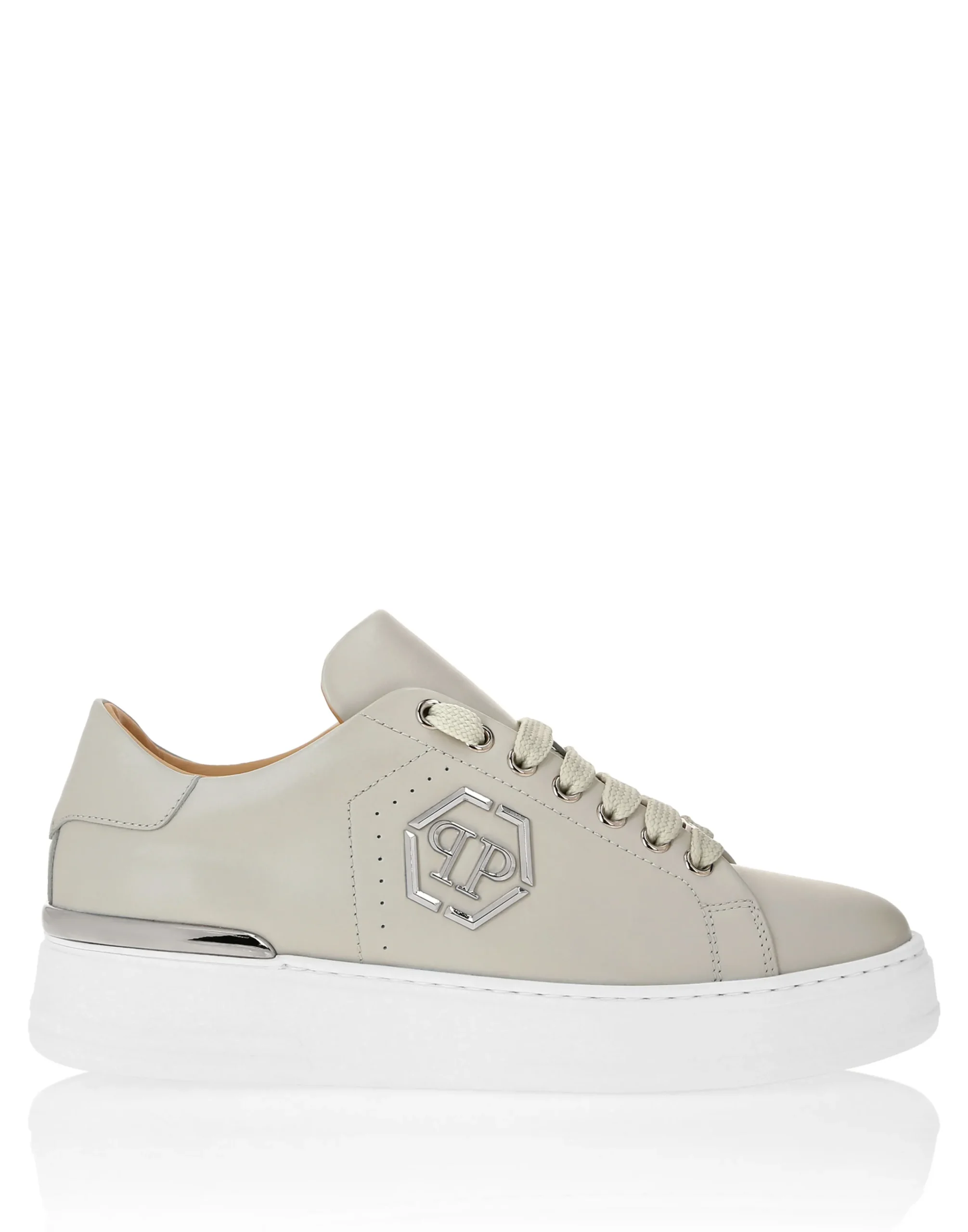 PHILIPP PLEIN Nappa Leather Lo-Top Sneakers Hexagon>Uomo Low Top Sneakers