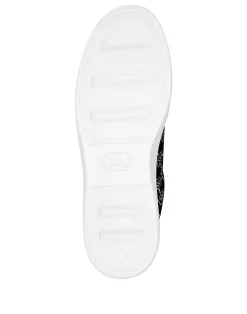 PHILIPP PLEIN Nappa Leather Lo-Top Sneakers Strass Monogram><noscript><img data-lazyloaded=