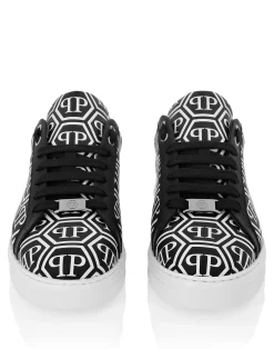 PHILIPP PLEIN Nappa Leather Low Top Sneakers Big Monogram>Uomo Low Top Sneakers