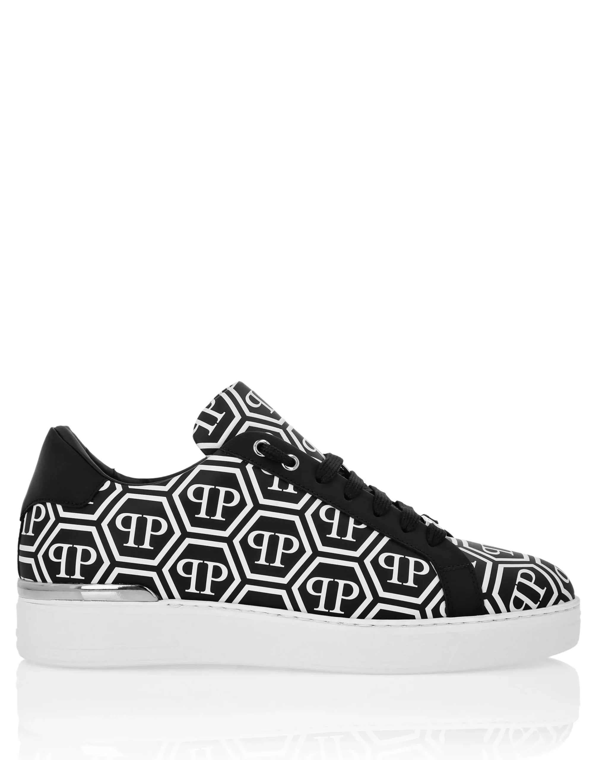 PHILIPP PLEIN Nappa Leather Low Top Sneakers Big Monogram>Uomo Low Top Sneakers