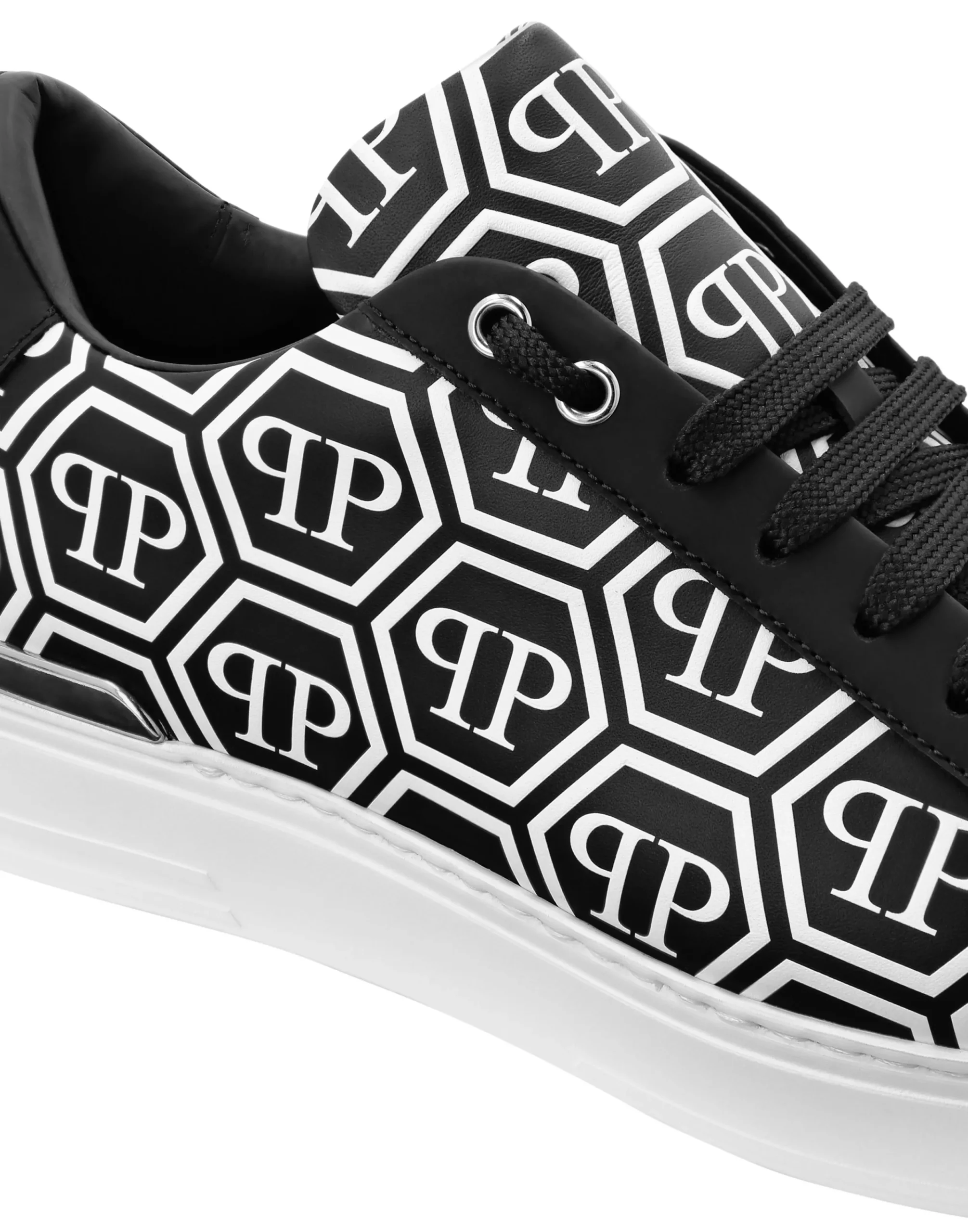 PHILIPP PLEIN Nappa Leather Low Top Sneakers Big Monogram>Uomo Low Top Sneakers