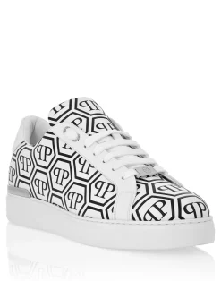 PHILIPP PLEIN Nappa Leather Low Top Sneakers Big Monogram>Uomo Low Top Sneakers