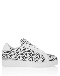 PHILIPP PLEIN Nappa Leather Low Top Sneakers Big Monogram>Uomo Low Top Sneakers