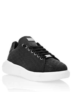 PHILIPP PLEIN Nappa Leather Low Top Sneakers Monogram>Uomo Low Top Sneakers