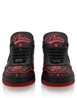 PHILIPP PLEIN Nappa Leather Low Top Sneakers All-Over Plein>Uomo Low Top Sneakers