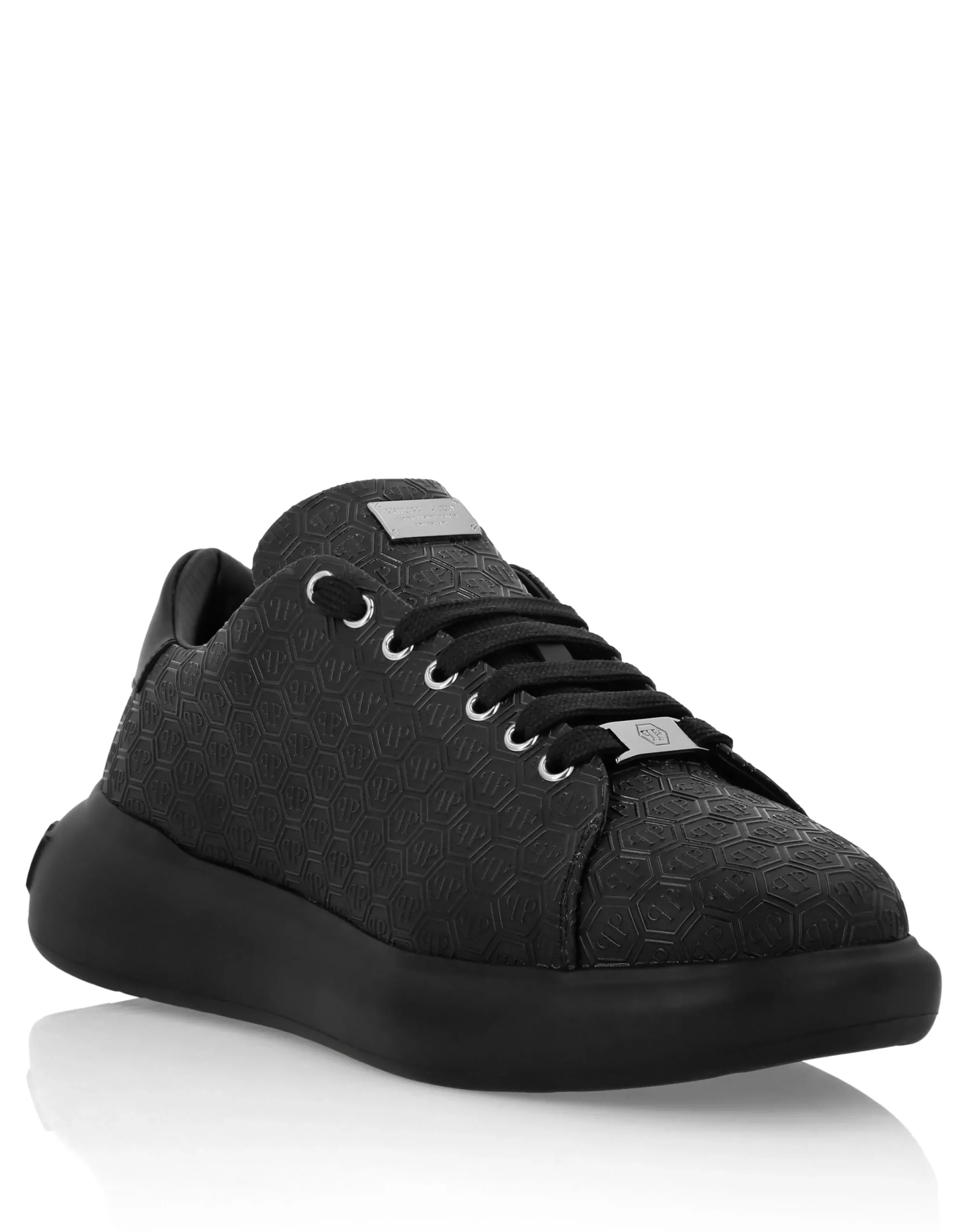 PHILIPP PLEIN Nappa Leather Low Top Sneakers Monogram>Uomo Low Top Sneakers