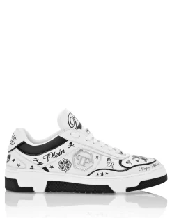 PHILIPP PLEIN Nappa Leather Low Top Sneakers All-Over Plein>Uomo Low Top Sneakers