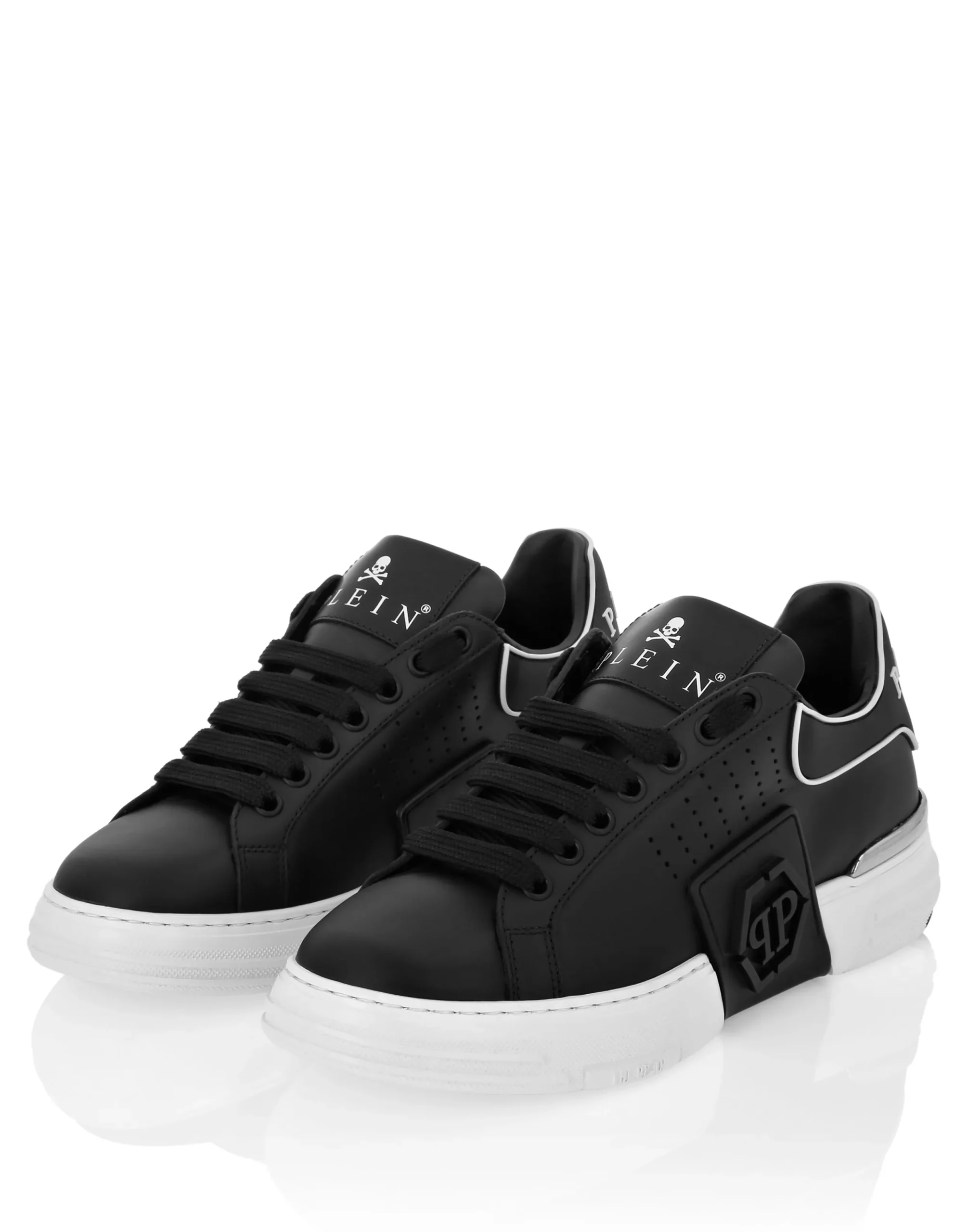 PHILIPP PLEIN Nappa Leather Sneakers Low Top Hexagon>Uomo Low Top Sneakers