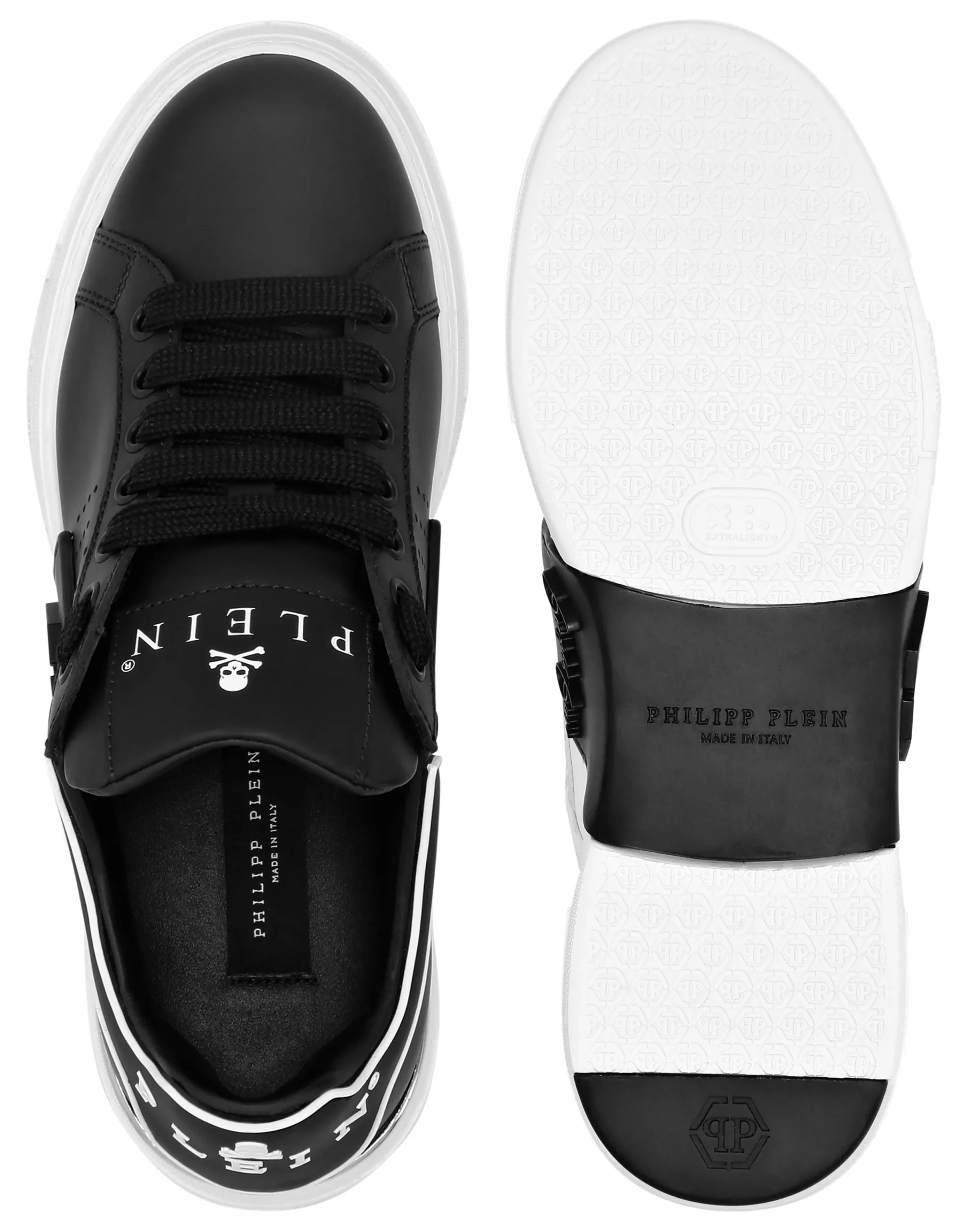 PHILIPP PLEIN Nappa Leather Sneakers Low Top Hexagon>Uomo Low Top Sneakers
