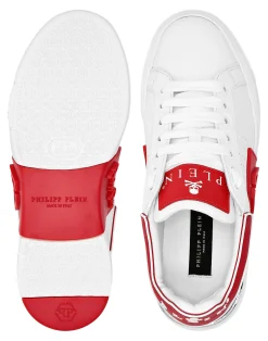 PHILIPP PLEIN Nappa Leather Sneakers Low Top Hexagon><noscript><img data-lazyloaded=