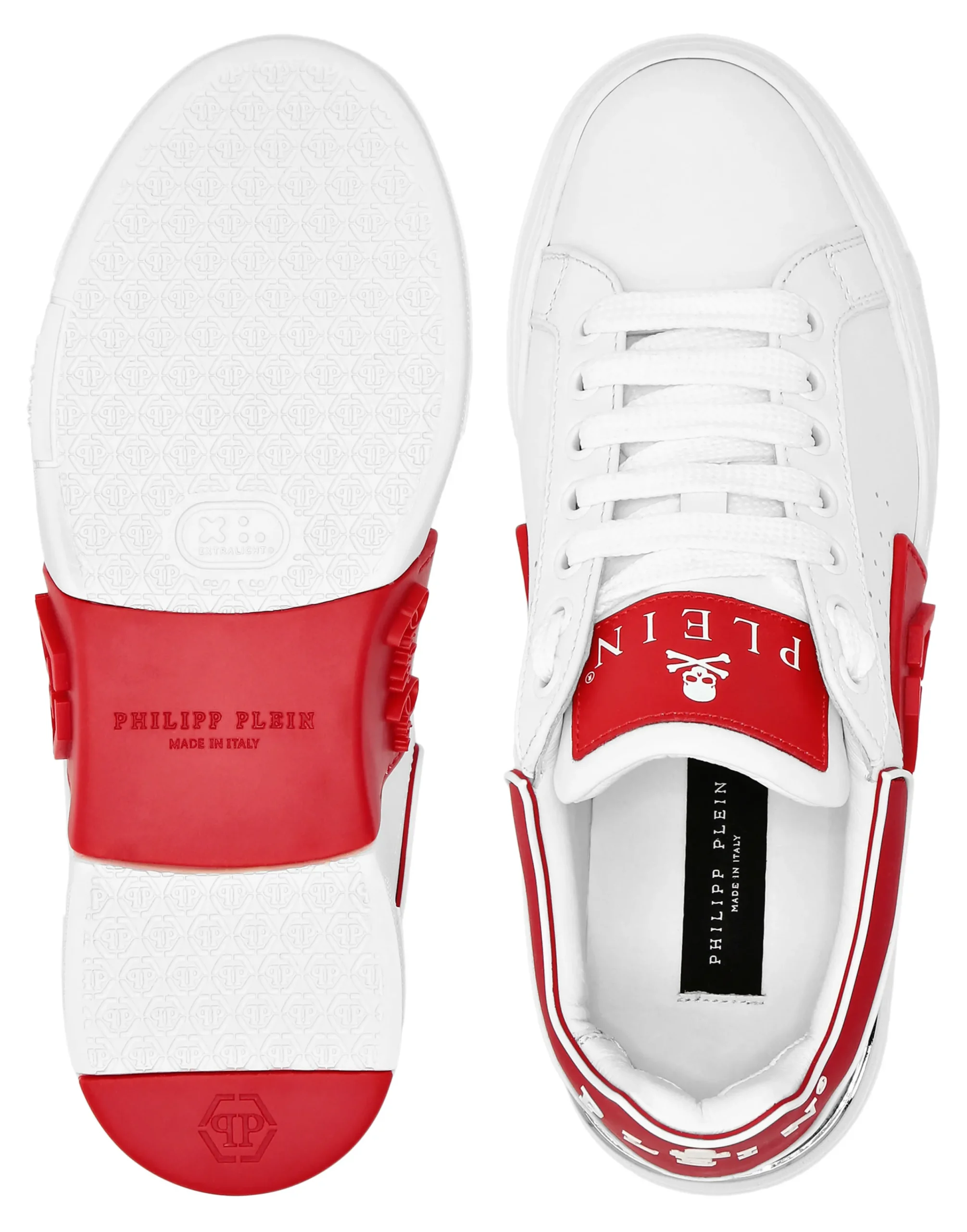 PHILIPP PLEIN Nappa Leather Sneakers Low Top Hexagon>Uomo Low Top Sneakers