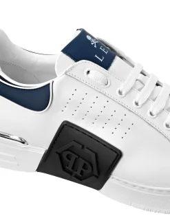 PHILIPP PLEIN Nappa Leather Sneakers Low Top Hexagon><noscript><img data-lazyloaded=