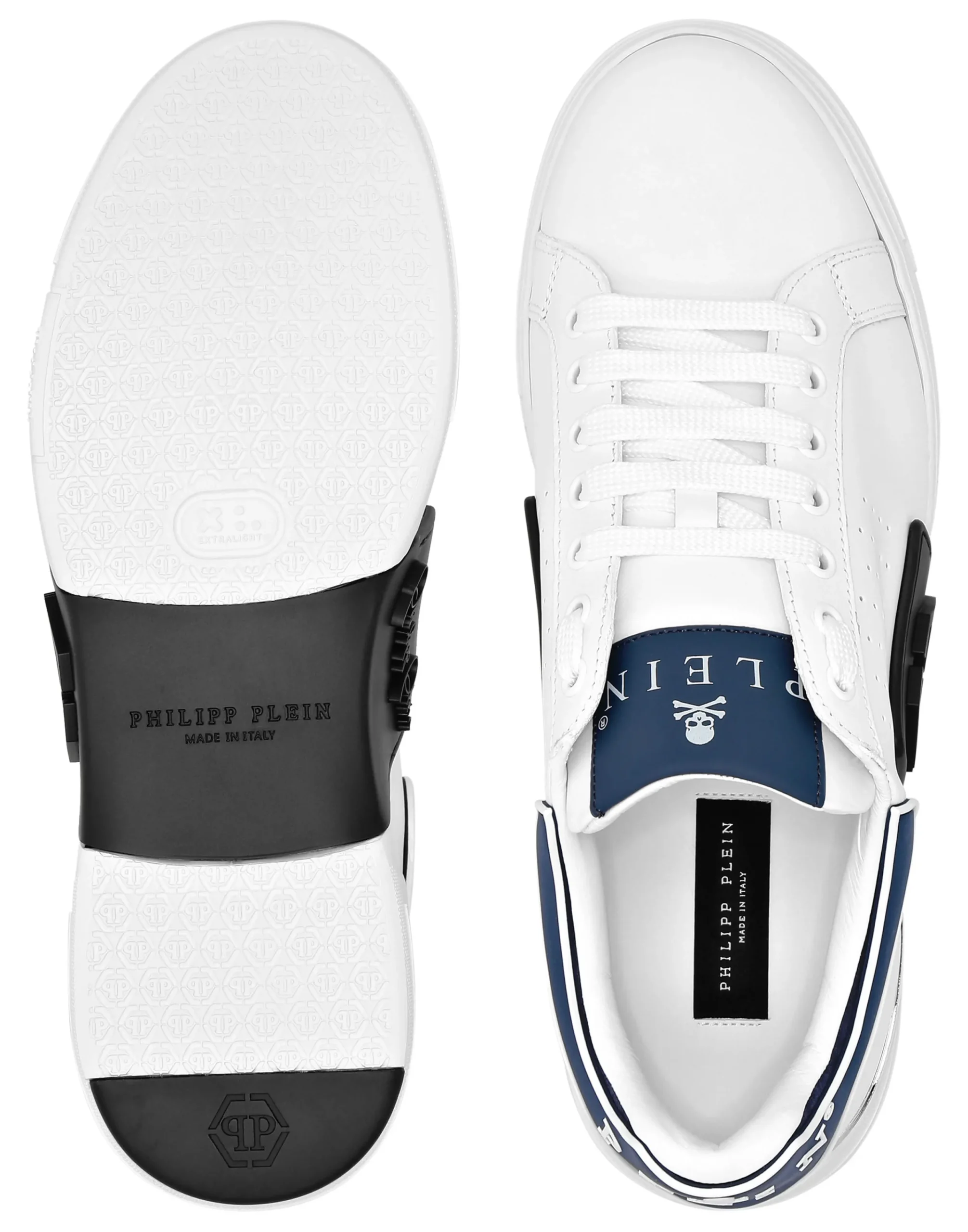 PHILIPP PLEIN Nappa Leather Sneakers Low Top Hexagon>Uomo Low Top Sneakers