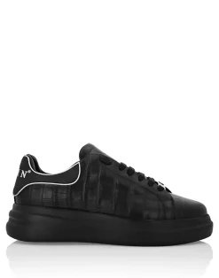 PHILIPP PLEIN Nappa Leather Sneakers Low Top>Uomo Low Top Sneakers