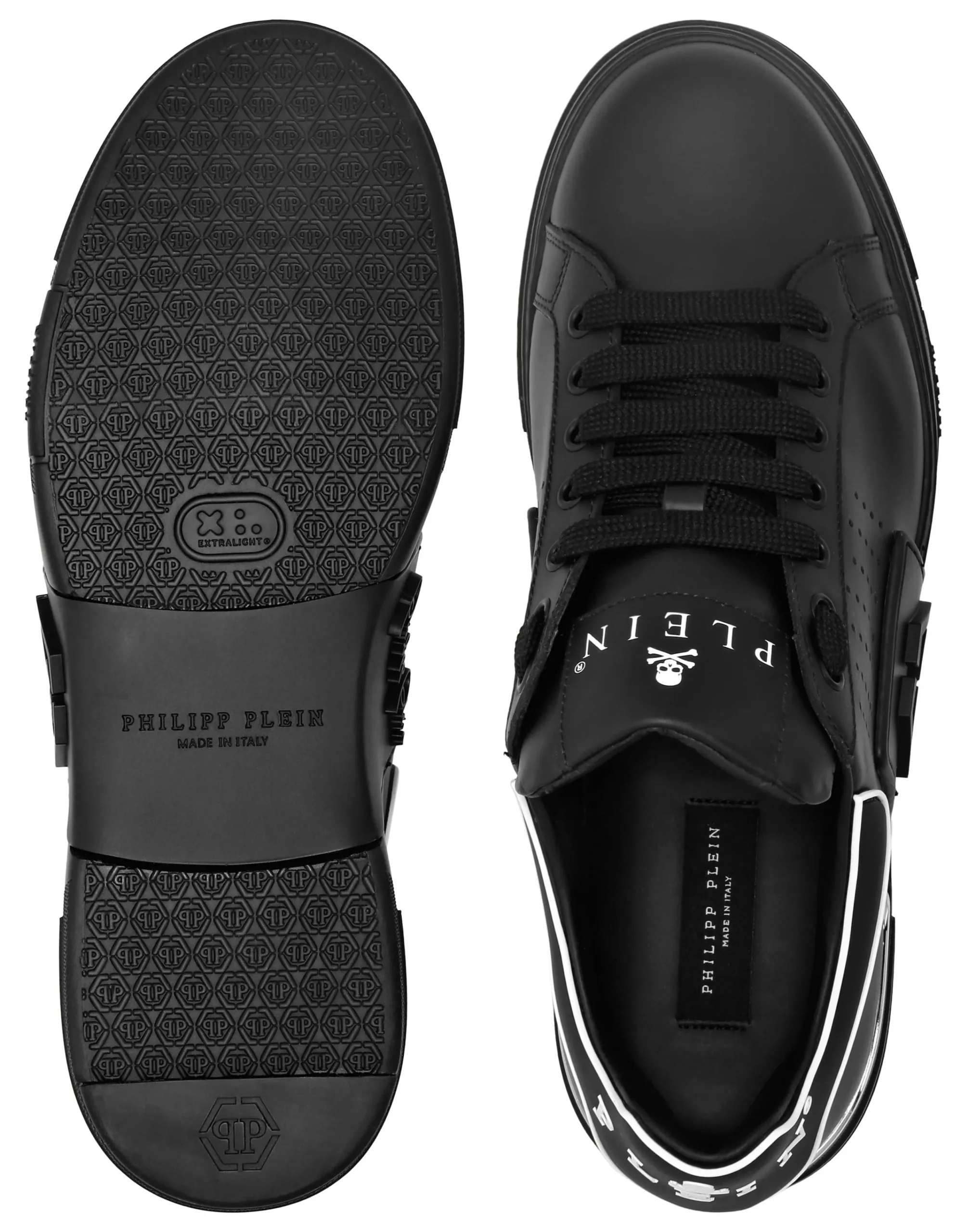 PHILIPP PLEIN Nappa Leather Sneakers Low Top Hexagon>Uomo Low Top Sneakers