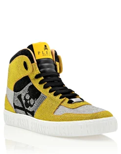 PHILIPP PLEIN NOTORIOUS HI-TOP with Crystals>Uomo High Top Sneakers|High Top Sneakers
