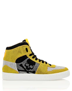 PHILIPP PLEIN NOTORIOUS HI-TOP with Crystals>Uomo High Top Sneakers|High Top Sneakers