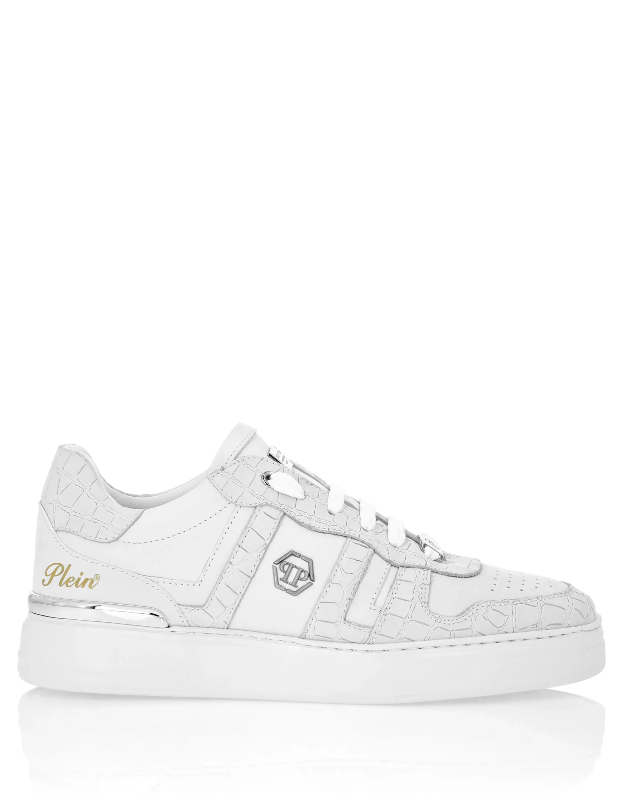 PHILIPP PLEIN Nubuck Low Top Sneakers Cocco>Uomo Low Top Sneakers