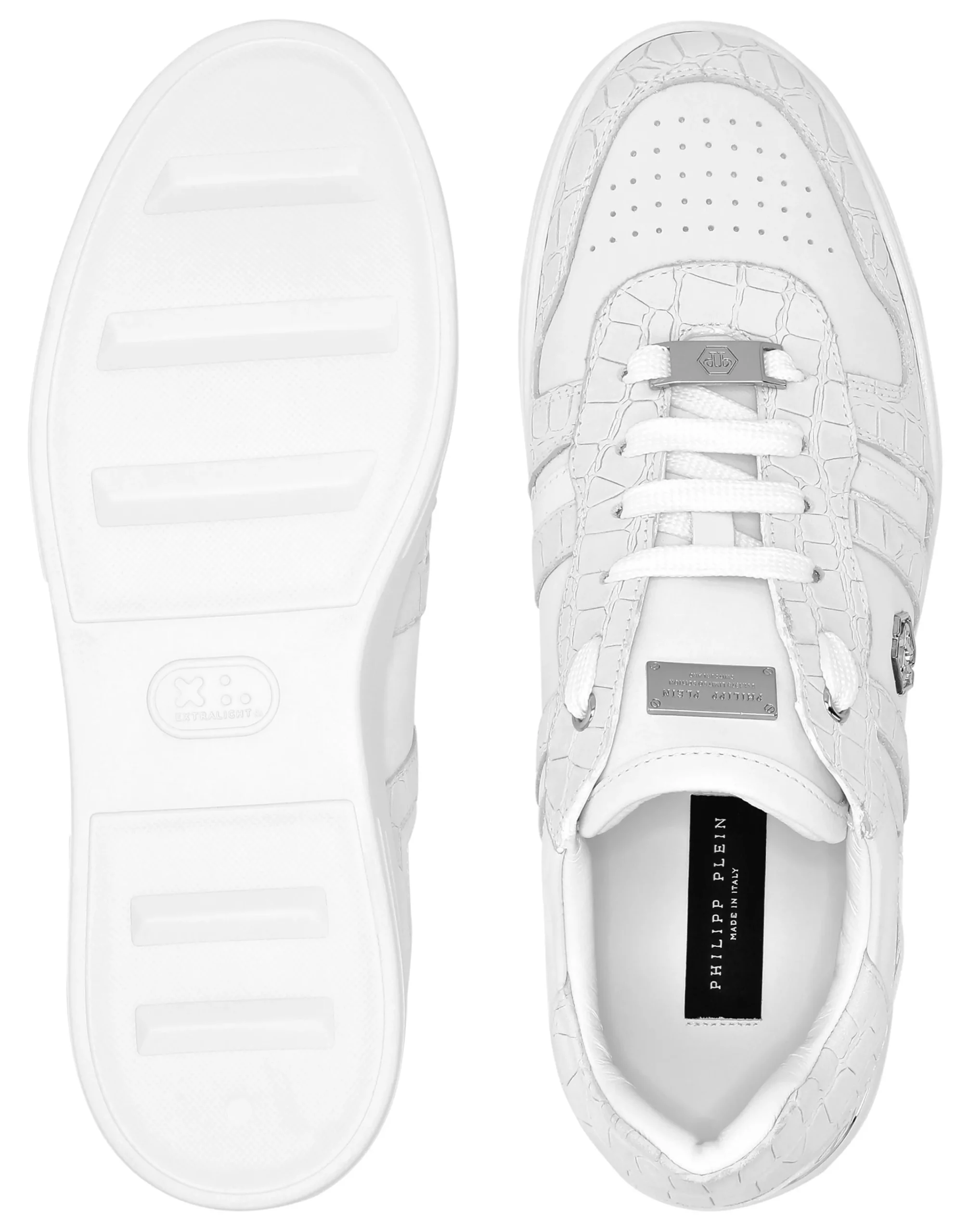 PHILIPP PLEIN Nubuck Low Top Sneakers Cocco>Uomo Low Top Sneakers