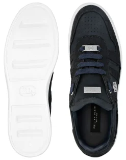 PHILIPP PLEIN Nubuck Low Top Sneakers Cocco><noscript><img data-lazyloaded=