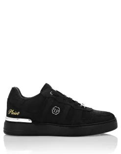 PHILIPP PLEIN Nubuck Low Top Sneakers Cocco>Uomo Low Top Sneakers