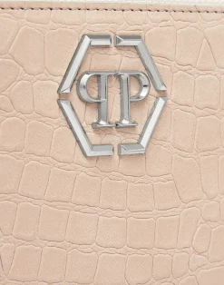 PHILIPP PLEIN Nubuck Rounded Zip Wallet><noscript><img data-lazyloaded=