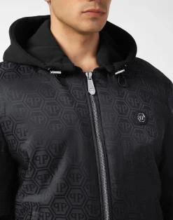 PHILIPP PLEIN Nylon Hooded Bomber><noscript><img data-lazyloaded=