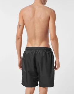 PHILIPP PLEIN Nylon Jogging Shorts Flying Money><noscript><img data-lazyloaded=