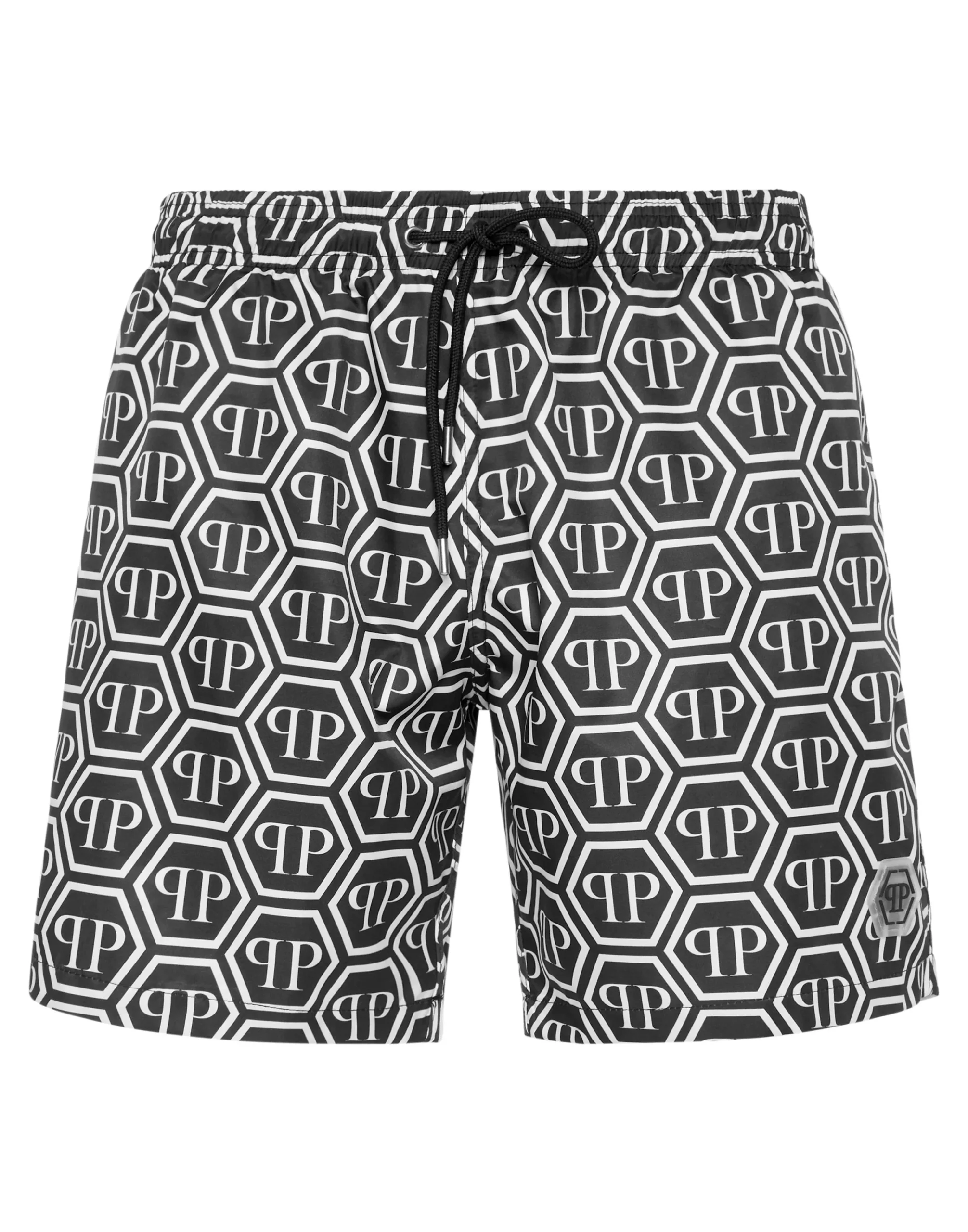 PHILIPP PLEIN Nylon Jogging Shorts Monogram>Uomo Street Couture|Moda Mare