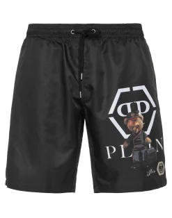 PHILIPP PLEIN Nylon Jogging Shorts Teddy Doorman>Uomo Street Couture|Moda Mare