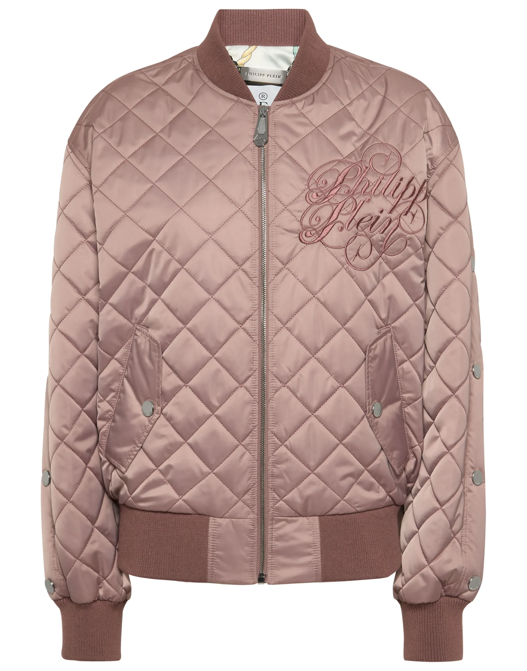 PHILIPP PLEIN Nylon Oversize Bomber Matelasse Diamond Signature>Donna Giubbotti
