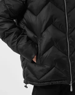 PHILIPP PLEIN Nylon Short Puffer Jacket Zigzag><noscript><img data-lazyloaded=