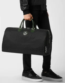 PHILIPP PLEIN Nylon Weekend Bag Monogram><noscript><img data-lazyloaded=