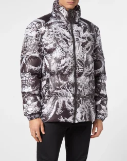 PHILIPP PLEIN Padded Jacket Skull>Uomo Giacche E Cappotti