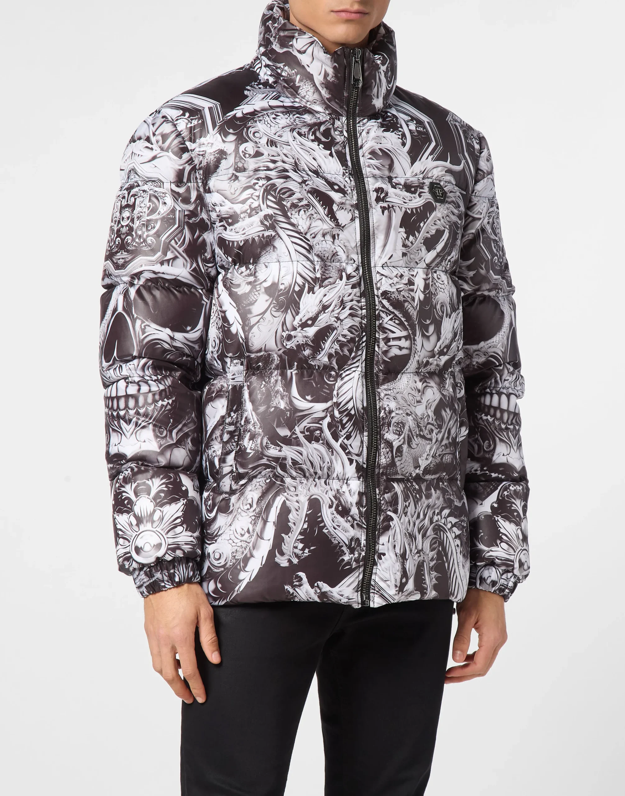PHILIPP PLEIN Padded Jacket Skull>Uomo Giacche E Cappotti
