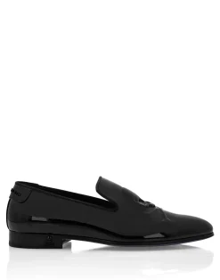 PHILIPP PLEIN Patent Leather Loafers Skull&Bones>Uomo Mocassini